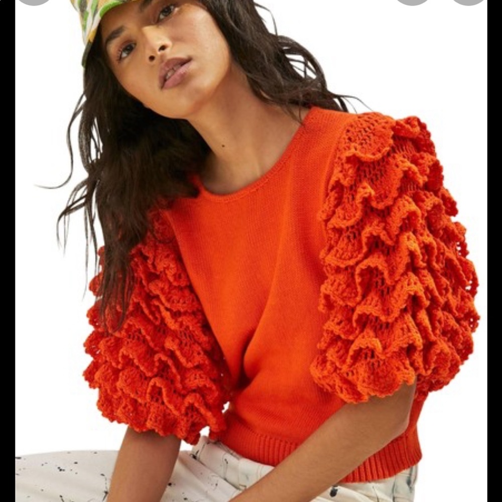 Anthropologie x Stella Pardo festive knit top - size S